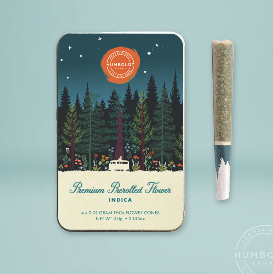 PRE-ORDER: Humboldt Premium Pre-Rolls 4/pk (Case of 16) MSRP $384 / (I) OG Kush